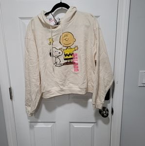 Peanuts crop sweatshirt plus size